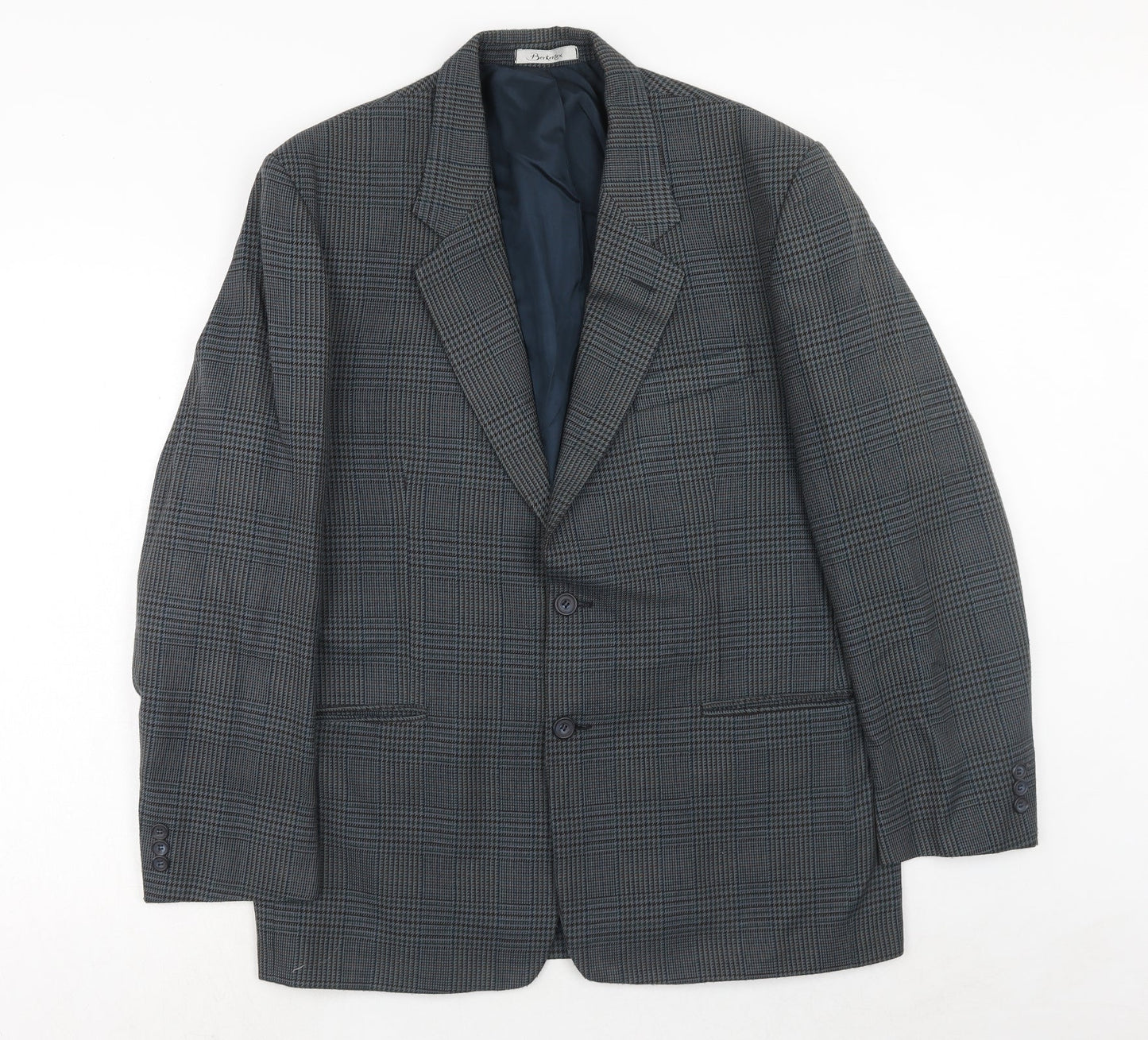 Mens UK Size 42 Berkertex Regular Blue Suit Jacket