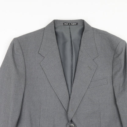 Chatsworth Mens Grey Wool Jacket Suit Jacket Size 42 Regular
