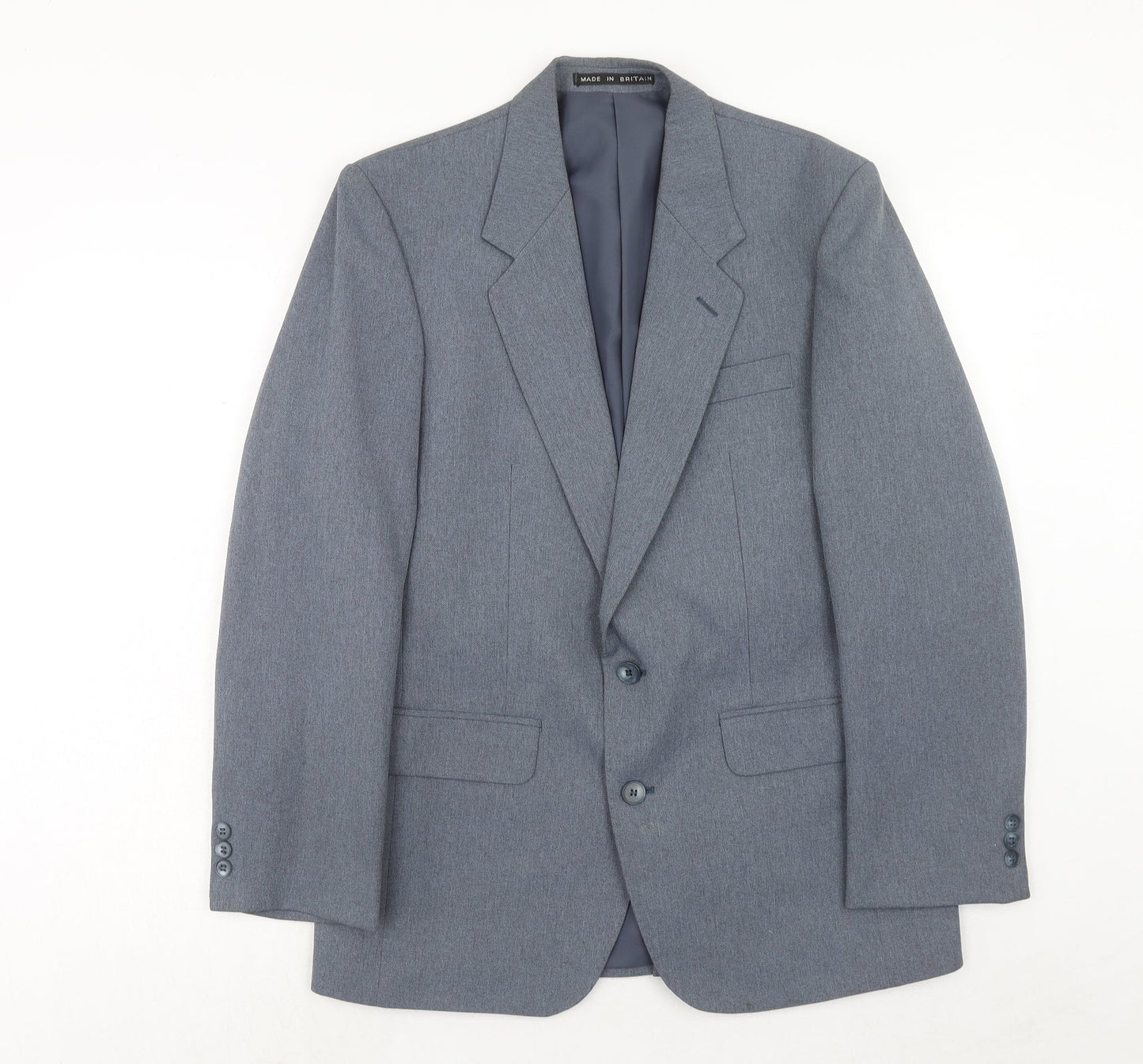 Mens UK Size 40 Greenwoods Regular Blue Suit Jacket