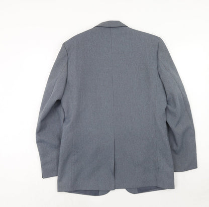 Mens UK Size 40 Greenwoods Regular Blue Suit Jacket