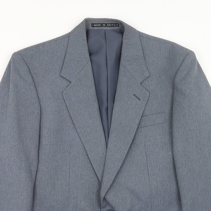 Mens UK Size 40 Greenwoods Regular Blue Suit Jacket