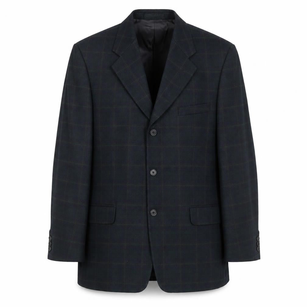 Mens UK Size 42 Greenwoods Classic Regular Blue Suit Jacket