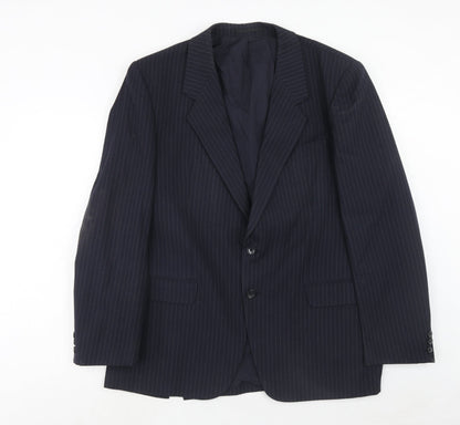 Mens UK Size 44 C&A Regular Blue Suit Jacket