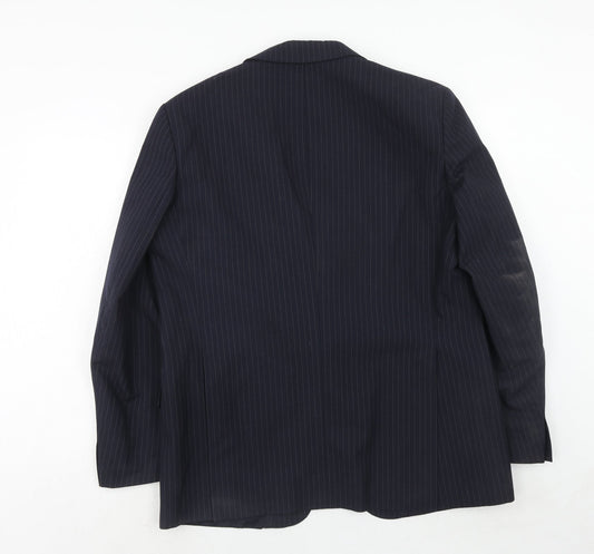 Mens UK Size 44 C&A Regular Blue Suit Jacket