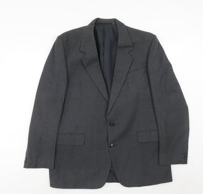 Mens UK Size 40 Hornes Regular Grey Suit Jacket