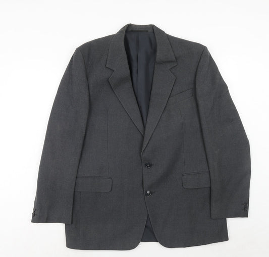 Mens UK Size 40 Hornes Regular Grey Suit Jacket
