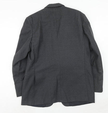 Mens UK Size 40 Hornes Regular Grey Suit Jacket