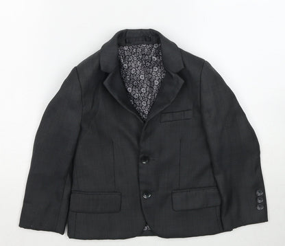 Cocktail Collection Boys Grey Jacket Blazer Size 3 Years Button