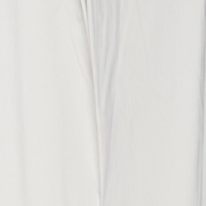 Mac Womens White Cotton Bootcut Jeans Size 30 in L32 in Regular Zip