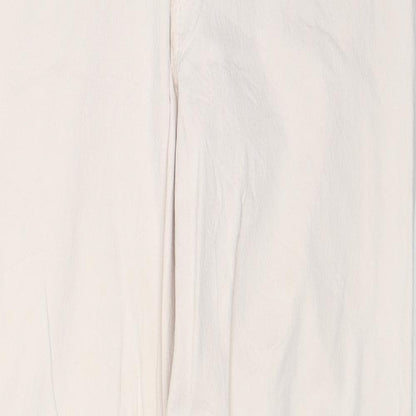 Sarah Loom Womens Red Cotton Straight Jeans Size 14 Regular Zip