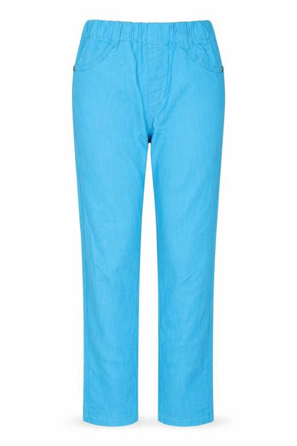 Laura Ken Womens Blue Cotton Straight Jeans Size 10 Regular