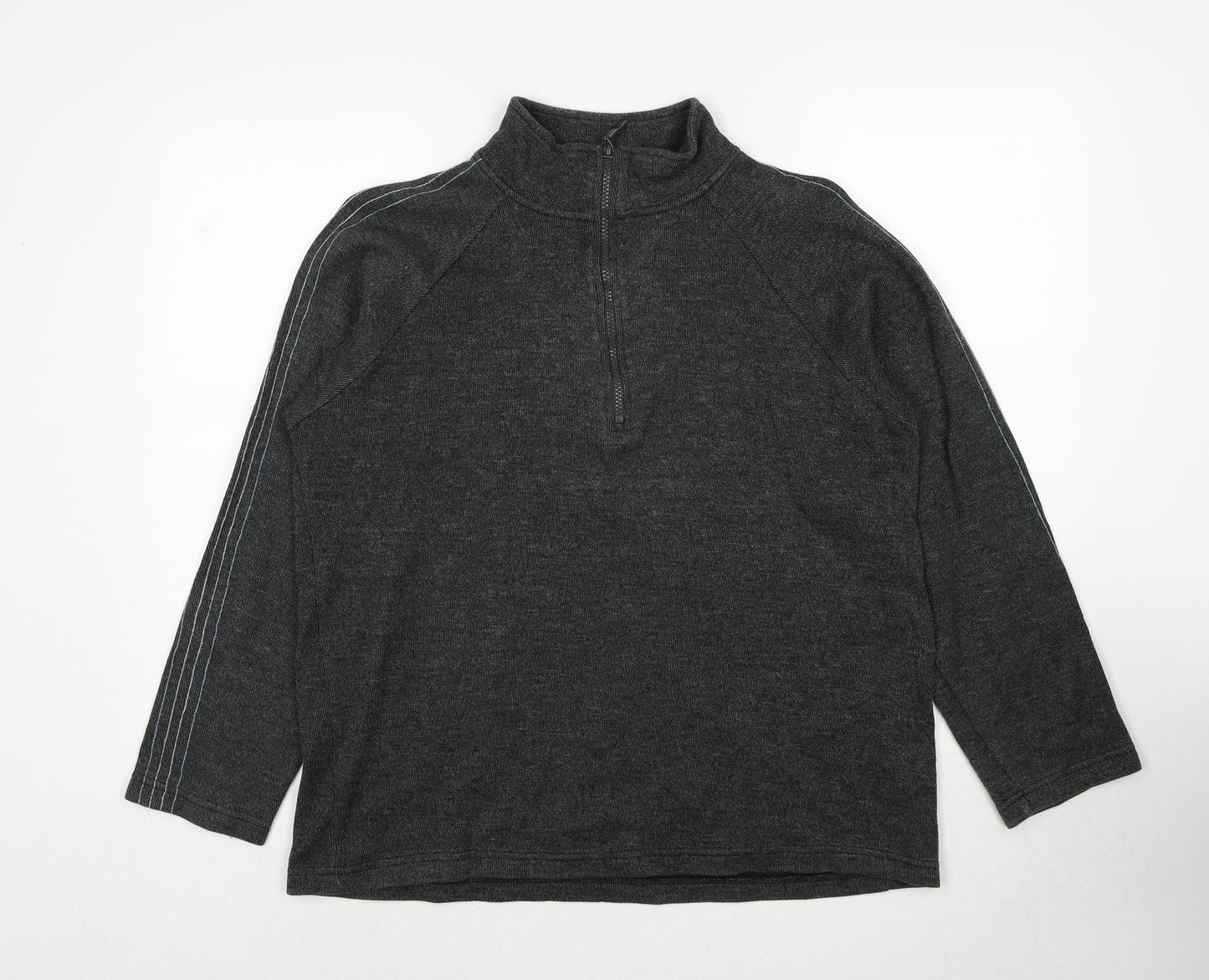 West Rock Mens Grey Cotton Pullover Sweatshirt Size M