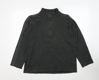 West Rock Mens Grey Cotton Pullover Sweatshirt Size M