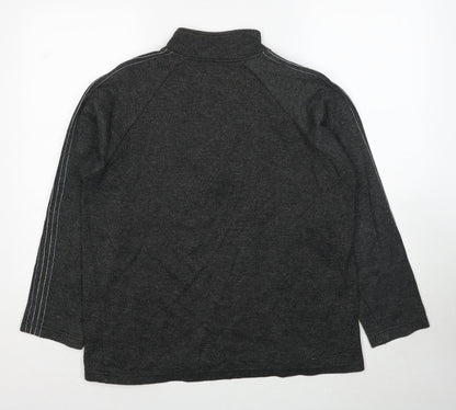 West Rock Mens Grey Cotton Pullover Sweatshirt Size M