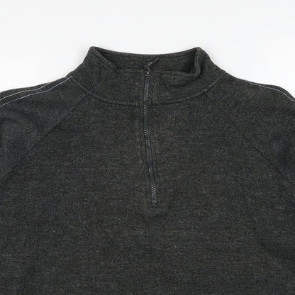 West Rock Mens Grey Cotton Pullover Sweatshirt Size M