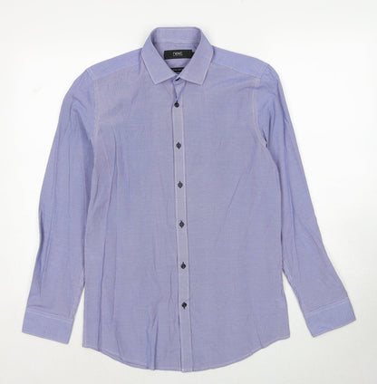 Mens UK Collar Size 14.5 NEXT Smart Blue  Dress Shirt