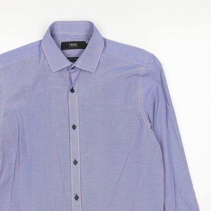 Mens UK Collar Size 14.5 NEXT Smart Blue  Dress Shirt