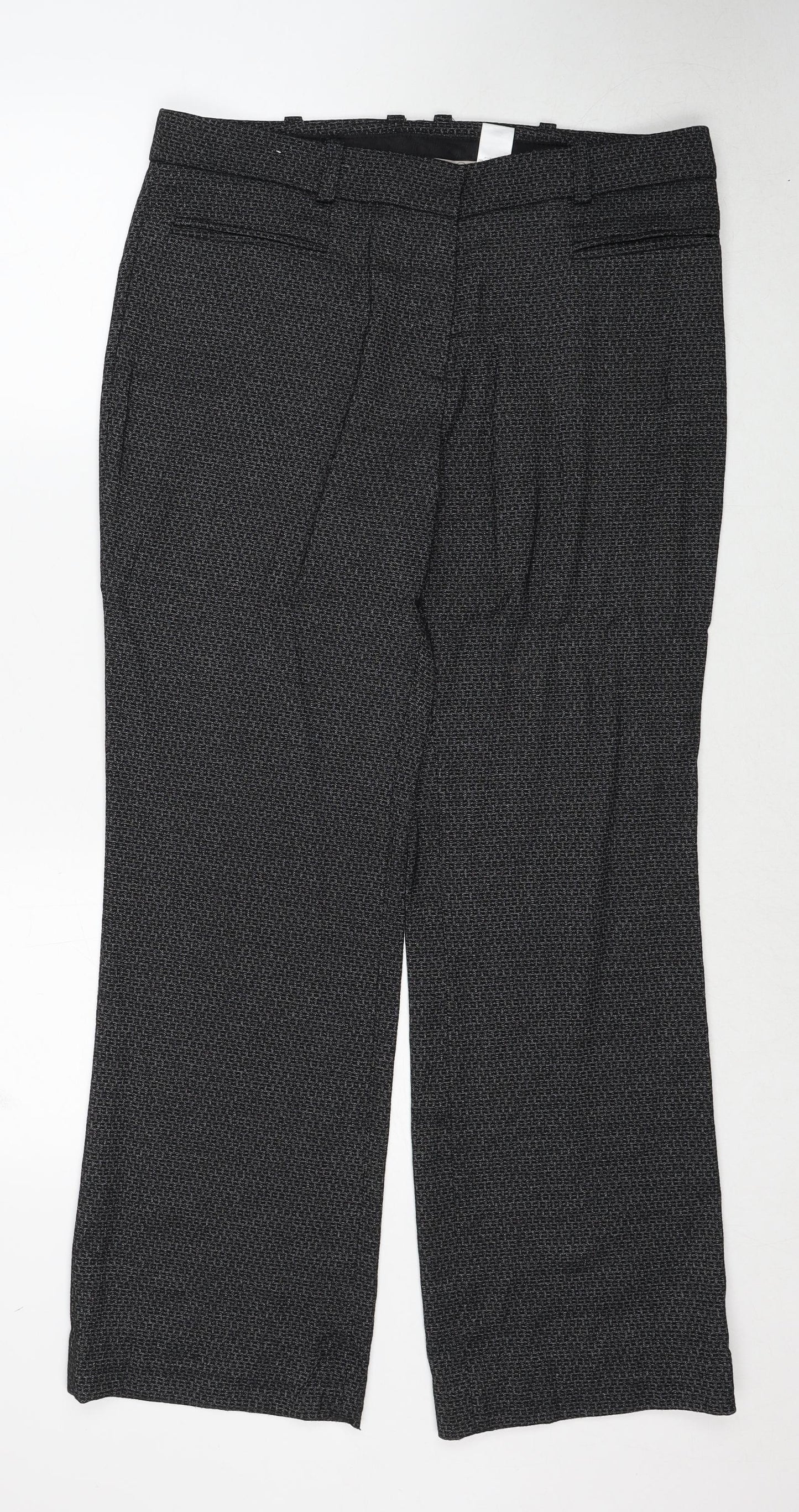 Womens UK Size 12 NEXT Regular Fit  Black Trousers