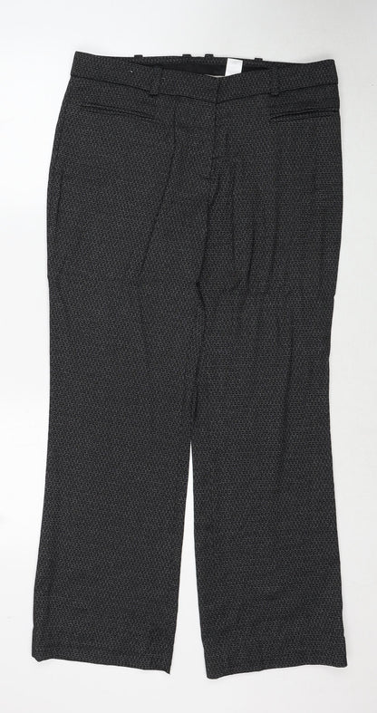 Womens UK Size 12 NEXT Regular Fit  Black Trousers