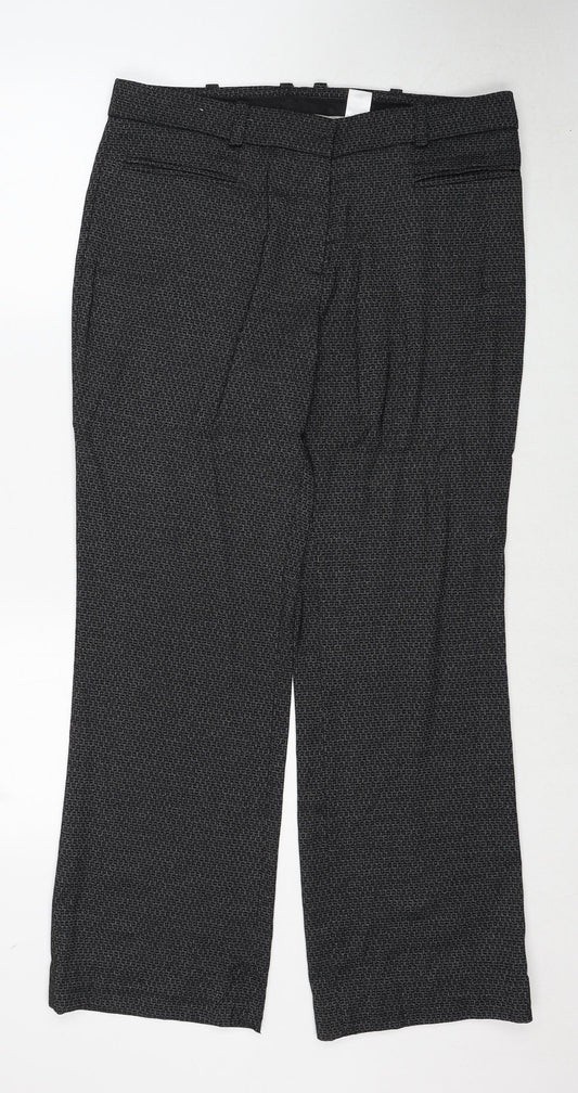 Womens UK Size 12 NEXT Regular Fit  Black Trousers
