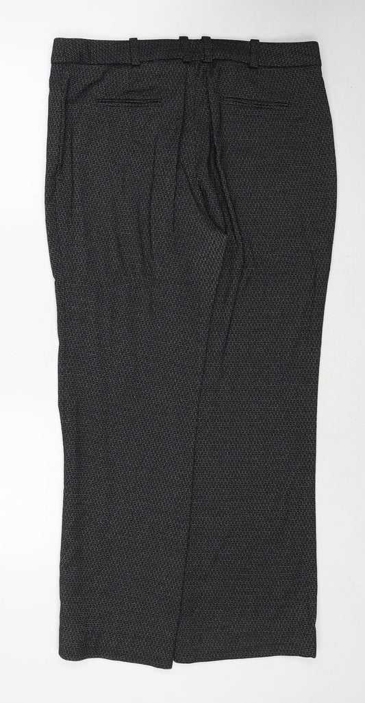Womens UK Size 12 NEXT Regular Fit  Black Trousers
