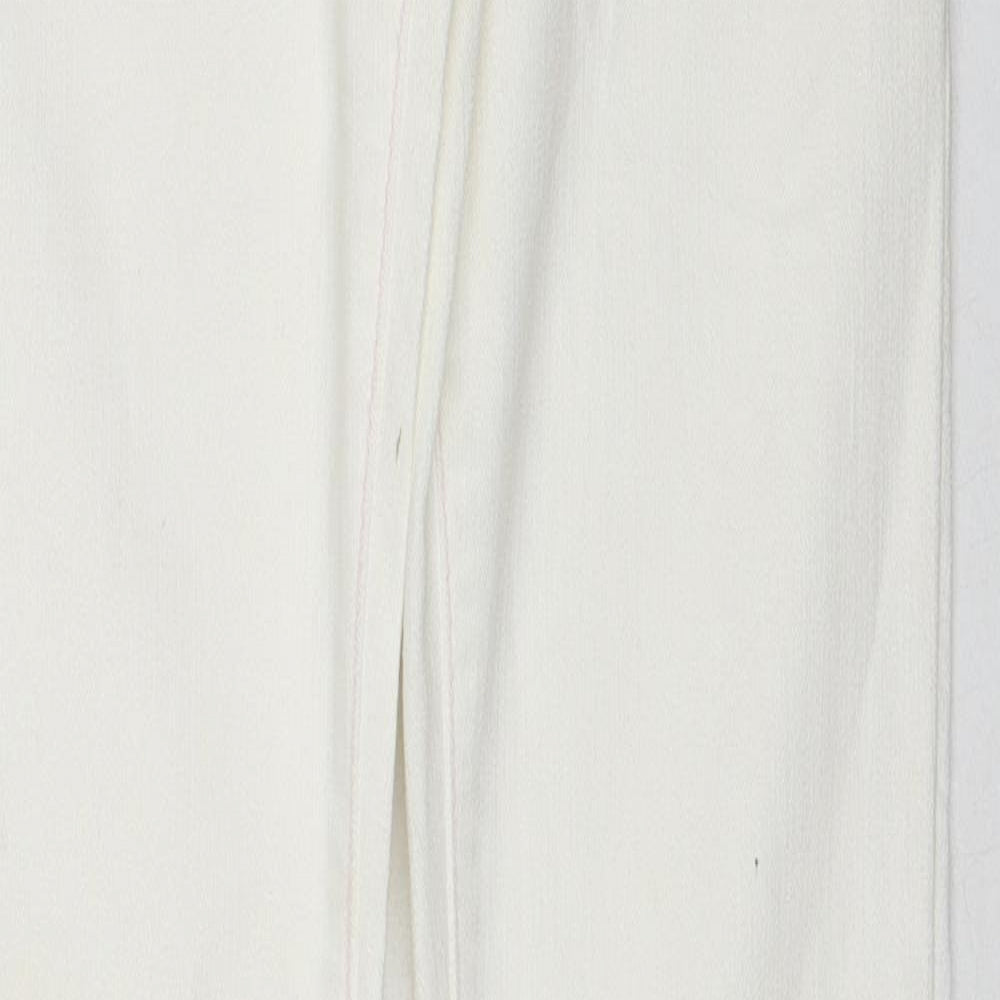 Nougat Womens Ivory Cotton Straight Jeans Size 27 in Regular Zip