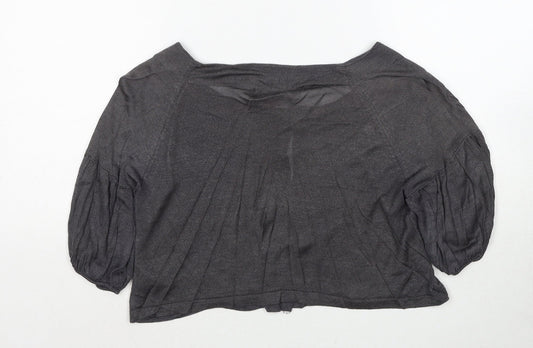 Womens UK Size 12 Monsoon Grey Cardigan Jumper