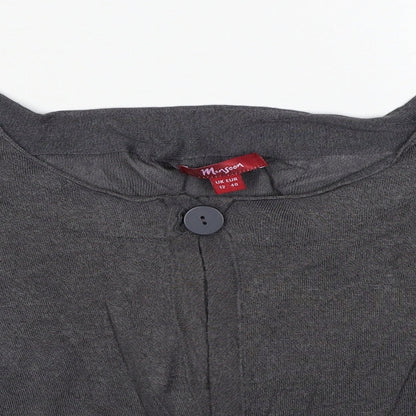 Womens UK Size 12 Monsoon Grey Cardigan Jumper
