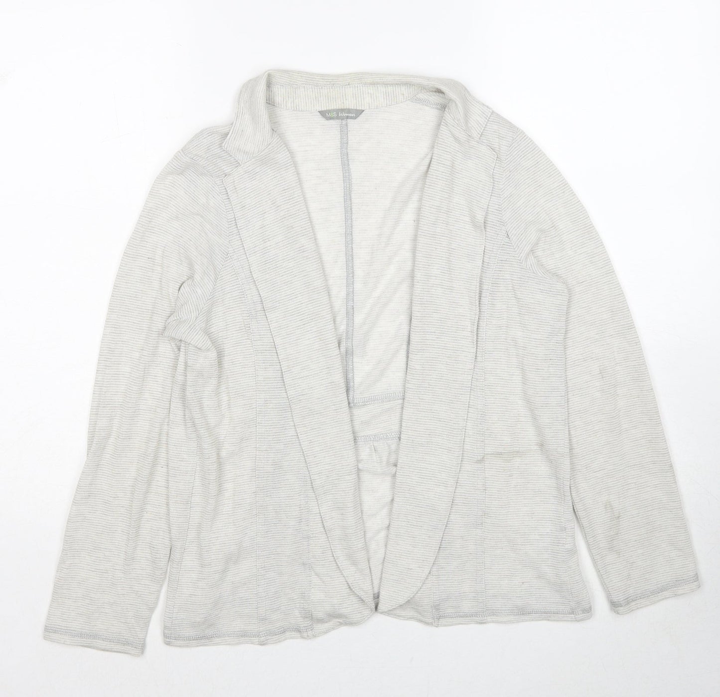 Womens UK Size 16 Marks and Spencer Grey Cardigan Jumper