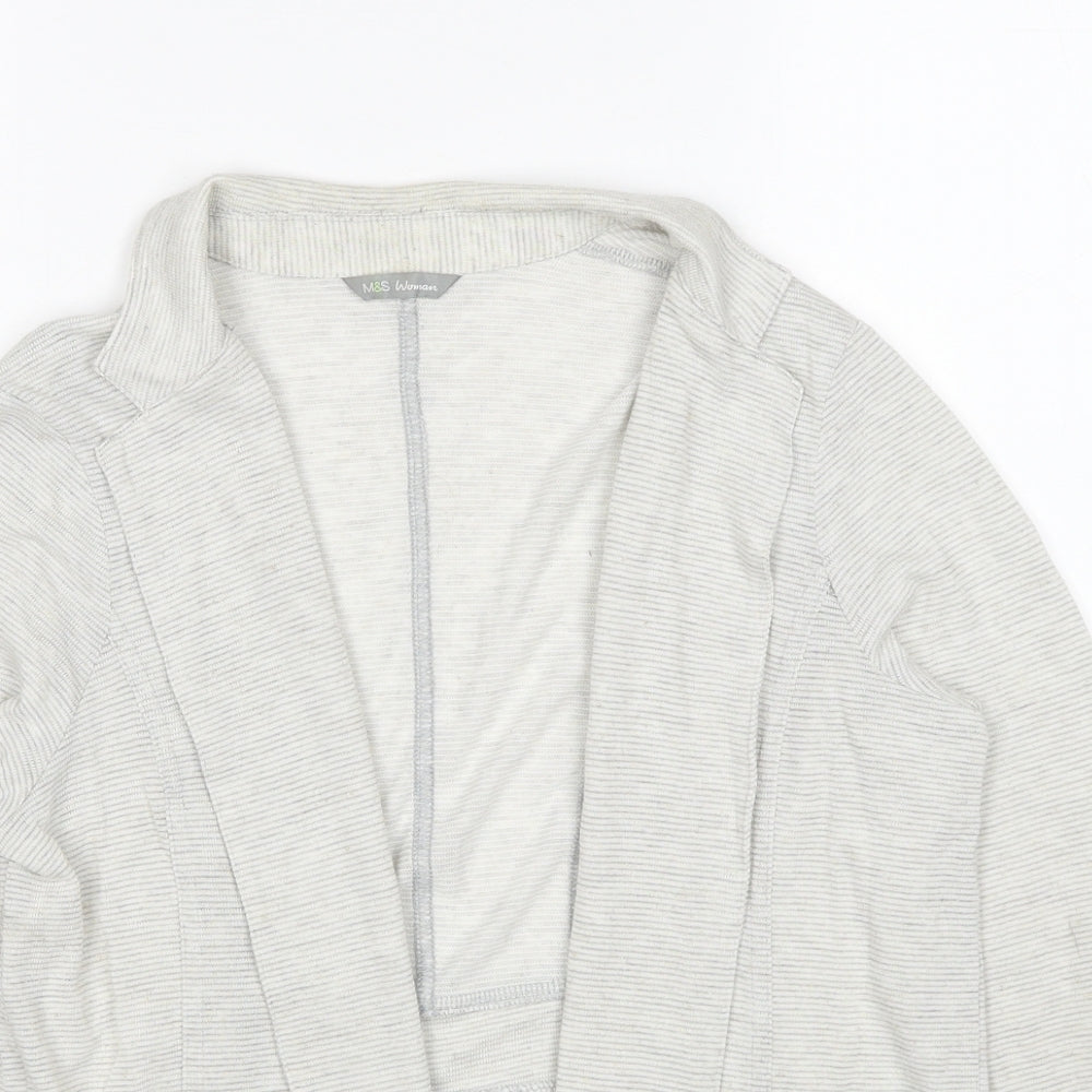 Womens UK Size 16 Marks and Spencer Grey Cardigan Jumper