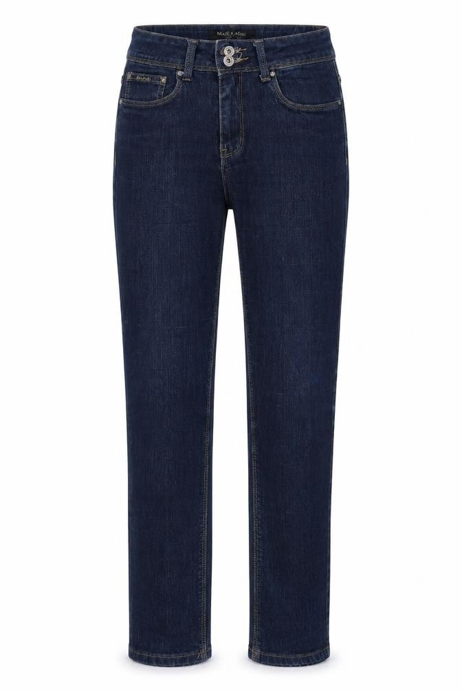 Womens UK Size 8 Marc Lauge Regular Fit Straight Blue Jeans