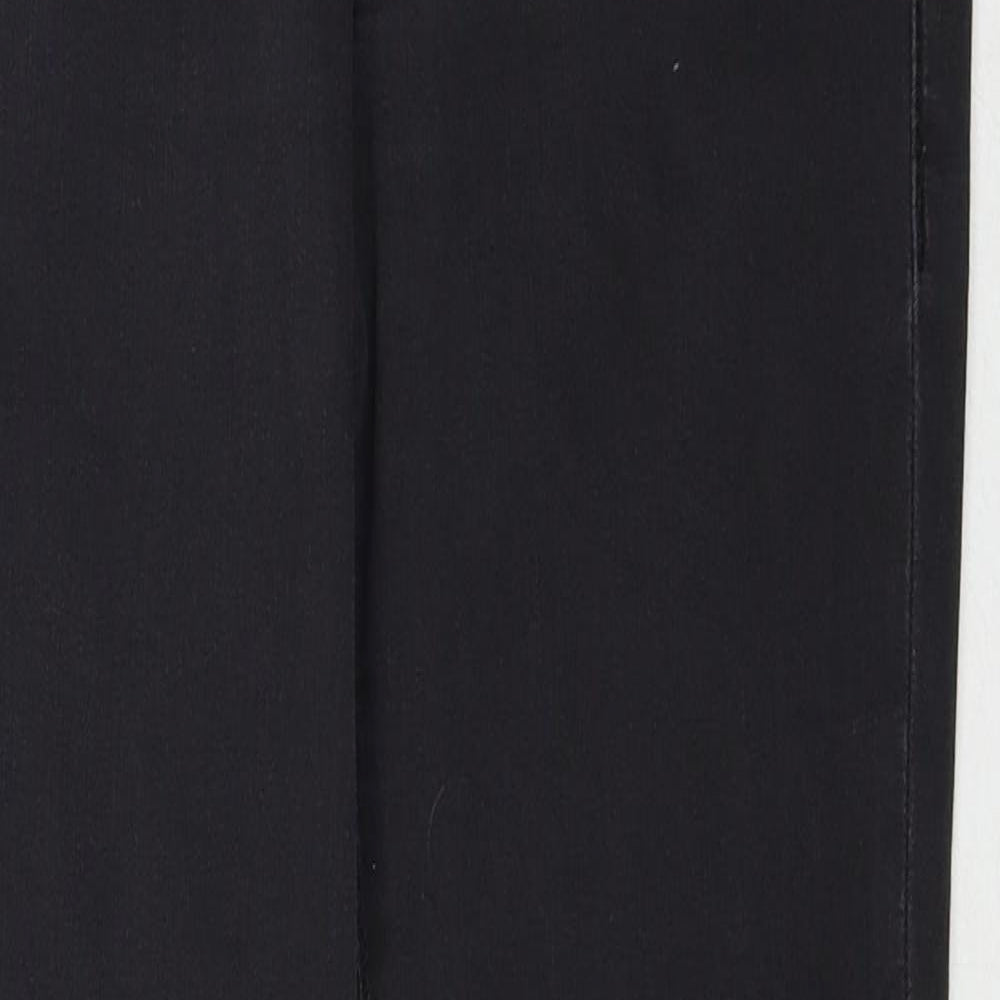 Topshop Womens Black Cotton Skinny Jeans Size 28 in L30 in Regular Zip