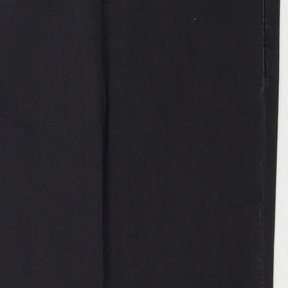 Topshop Womens Black Cotton Skinny Jeans Size 28 in L30 in Regular Zip