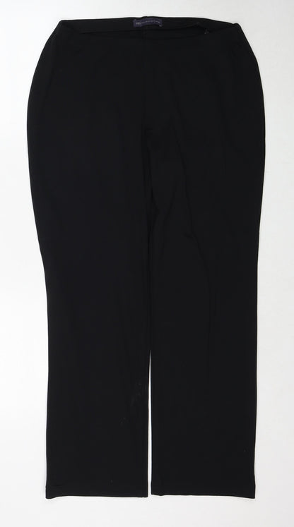 Womens UK Size 12 Marks and Spencer Regular Fit  Black Trousers