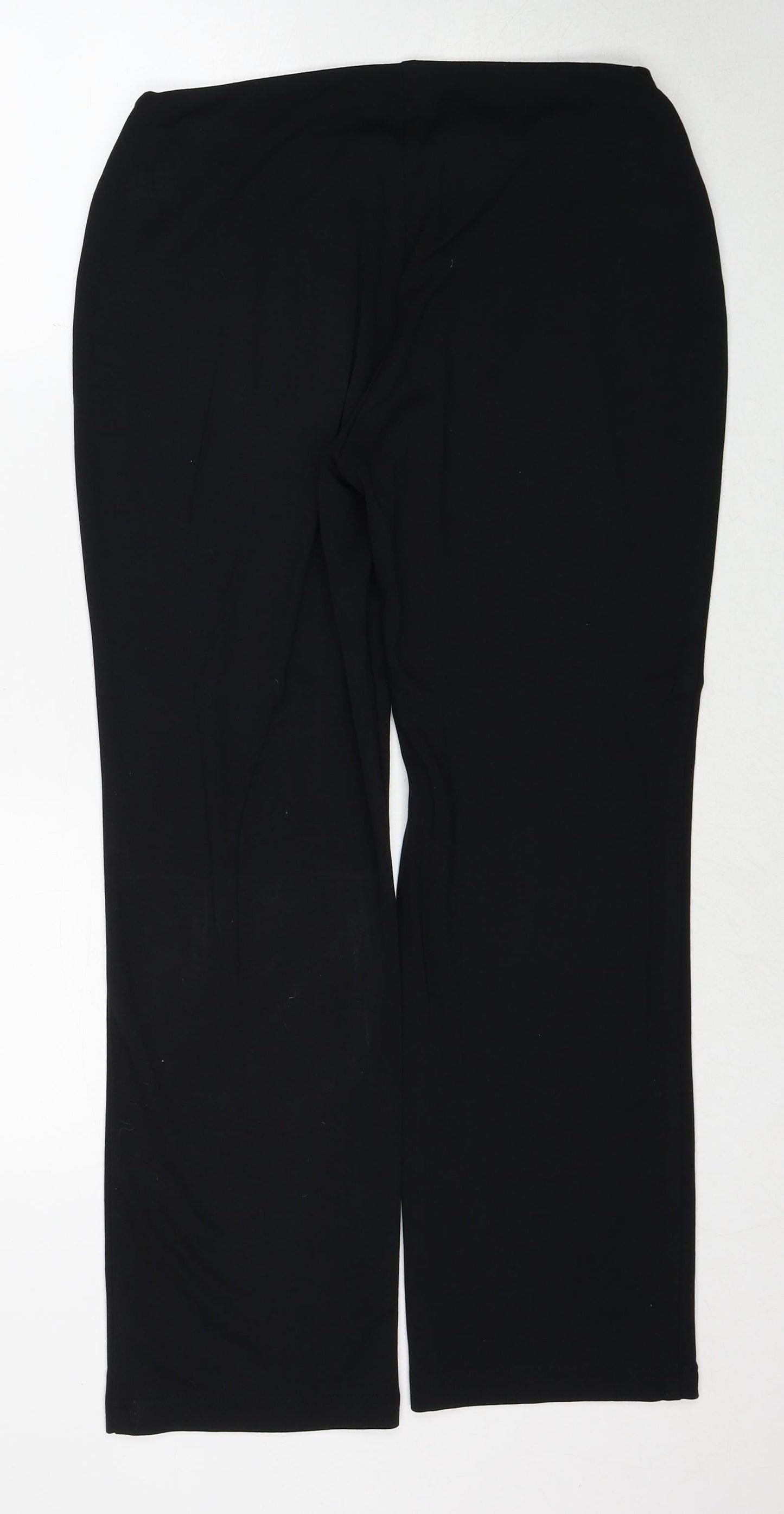 Womens UK Size 12 Marks and Spencer Regular Fit  Black Trousers