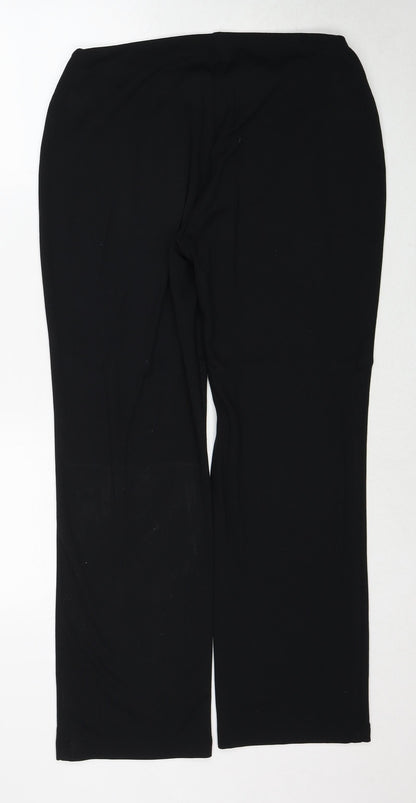 Womens UK Size 12 Marks and Spencer Regular Fit  Black Trousers