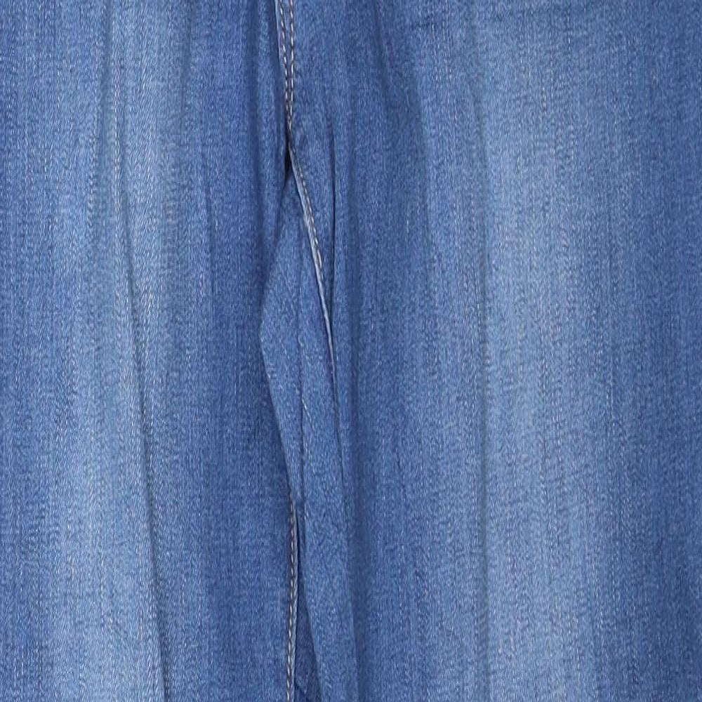 DMR Womens Blue Cotton Straight Jeans Size 31 in Regular Zip