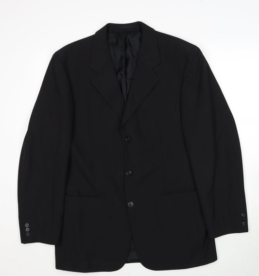 Mens UK Size 40 Copperstone Regular Black Suit Jacket