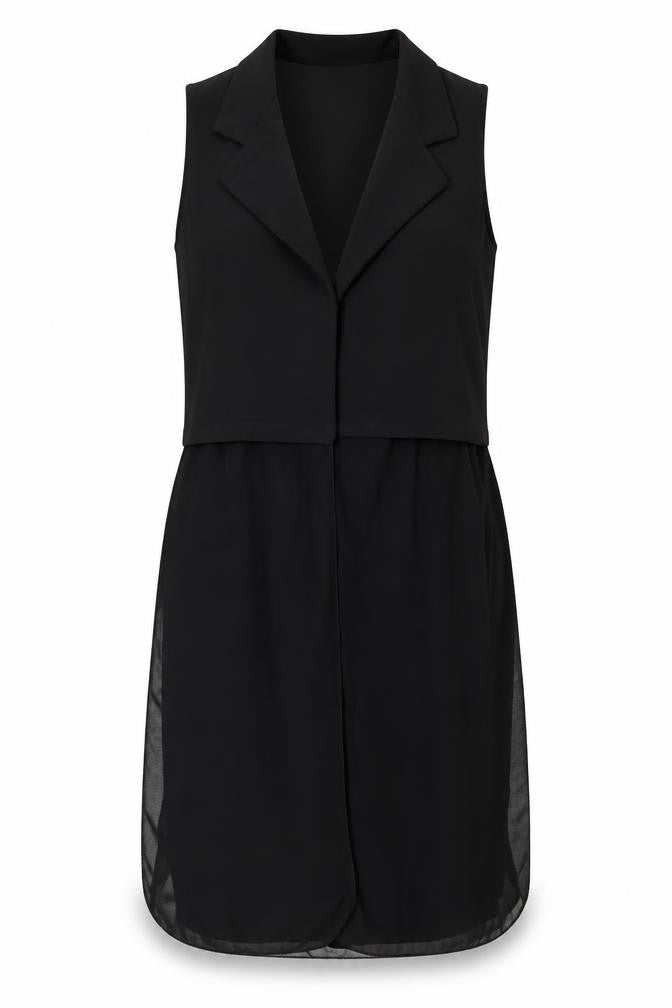 Womens UK Size M Boohoo Black Basic Blouse