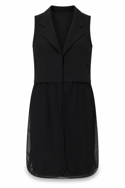 Womens UK Size M Boohoo Black Basic Blouse