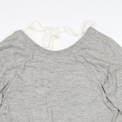 Womens UK Size 2XL Divided by H&M Grey Pullover Jumper