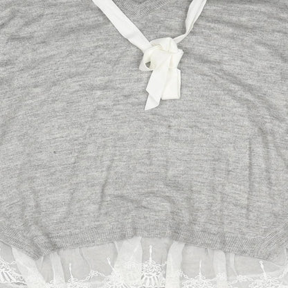 Womens UK Size 2XL Divided by H&M Grey Pullover Jumper