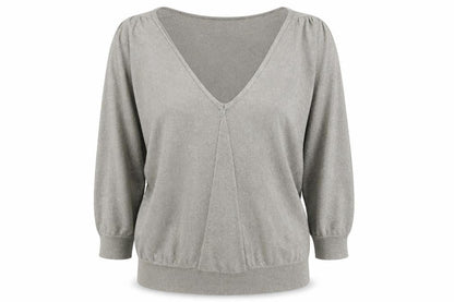 Womens UK Size 10 Topshop Grey Pullover Jumper