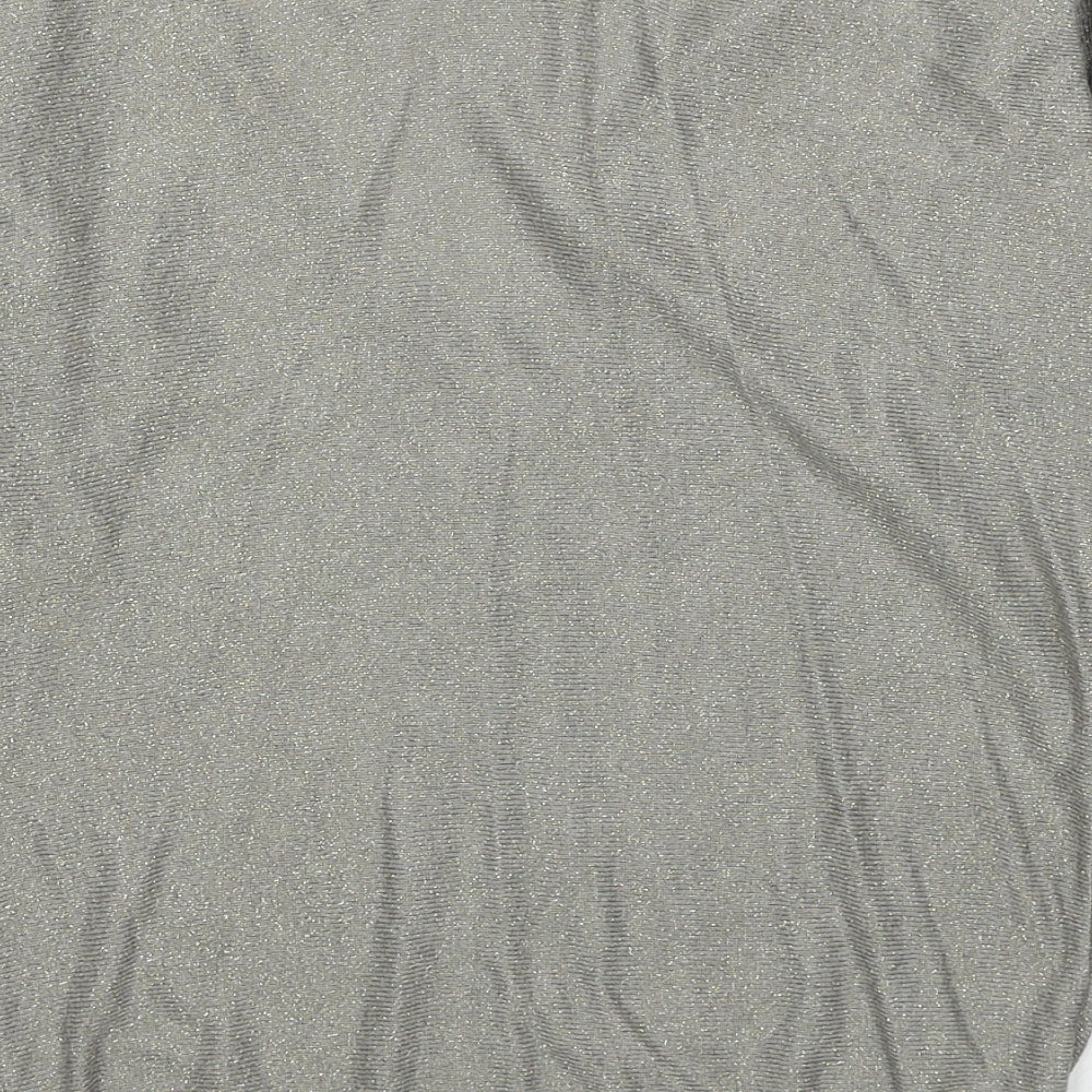 Womens UK Size 10 Topshop Grey Pullover Jumper