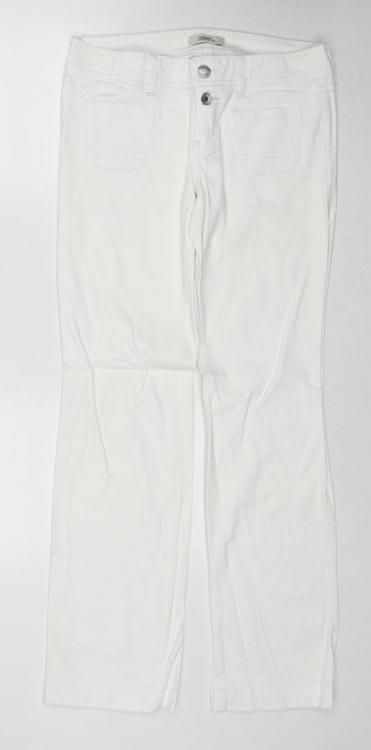 Womens UK Size 29 in Esprit Regular Fit Straight White Jeans