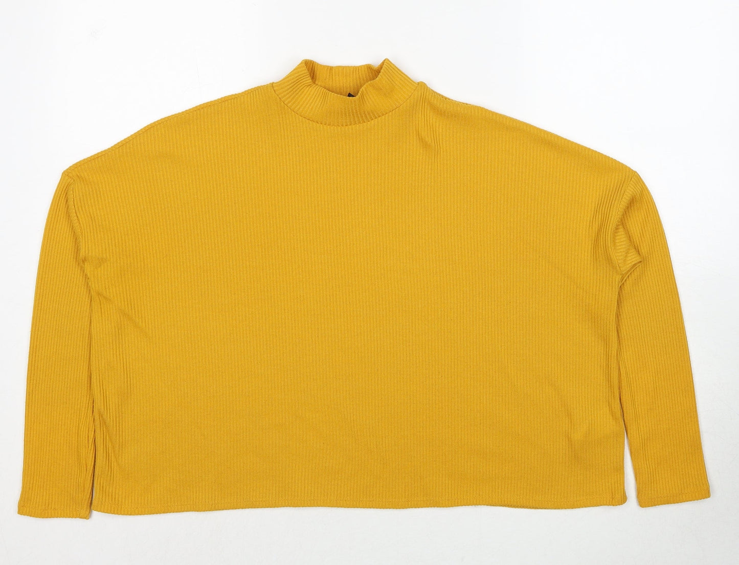 Womens UK Size S Divided by H&M Yellow Pullover Jumper