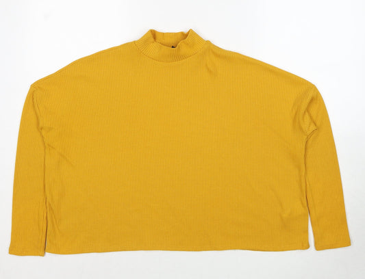 Womens UK Size S Divided by H&M Yellow Pullover Jumper