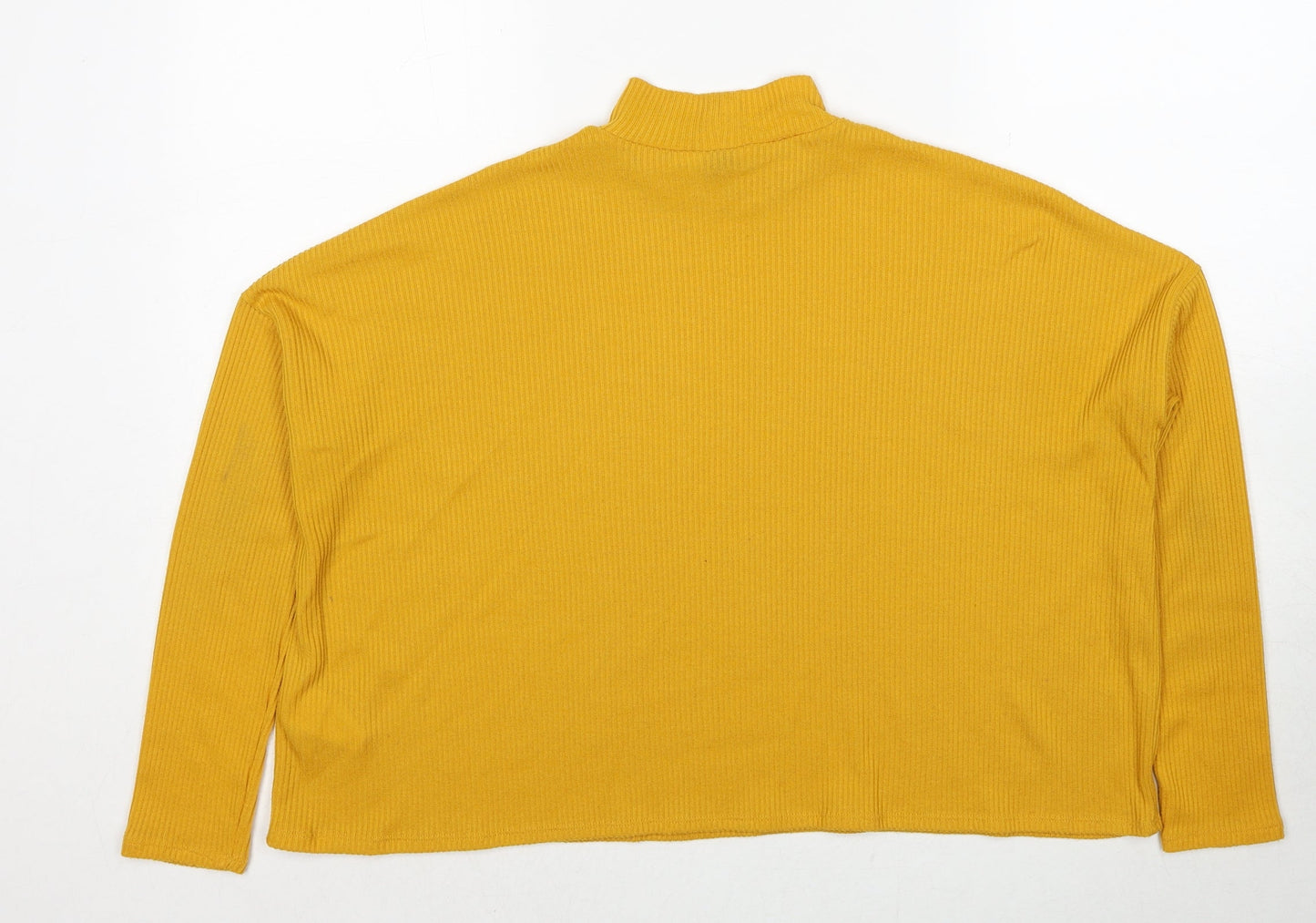 Womens UK Size S Divided by H&M Yellow Pullover Jumper