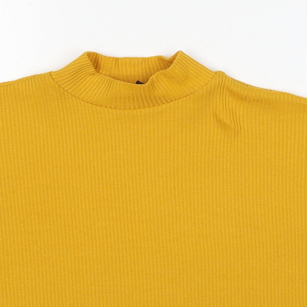 Womens UK Size S Divided by H&M Yellow Pullover Jumper