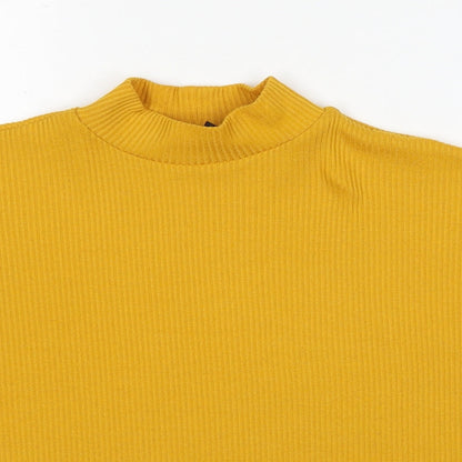 Womens UK Size S Divided by H&M Yellow Pullover Jumper